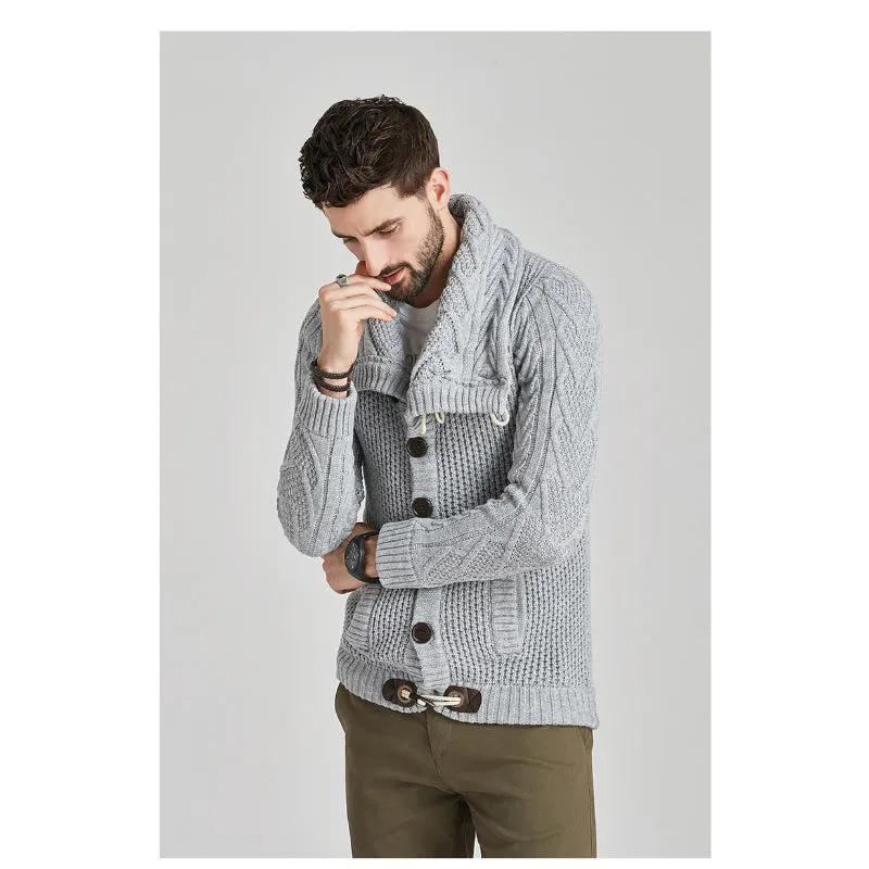Men's Cardigan Knitted Sweater