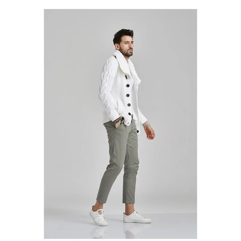 Men's Cardigan Knitted Sweater