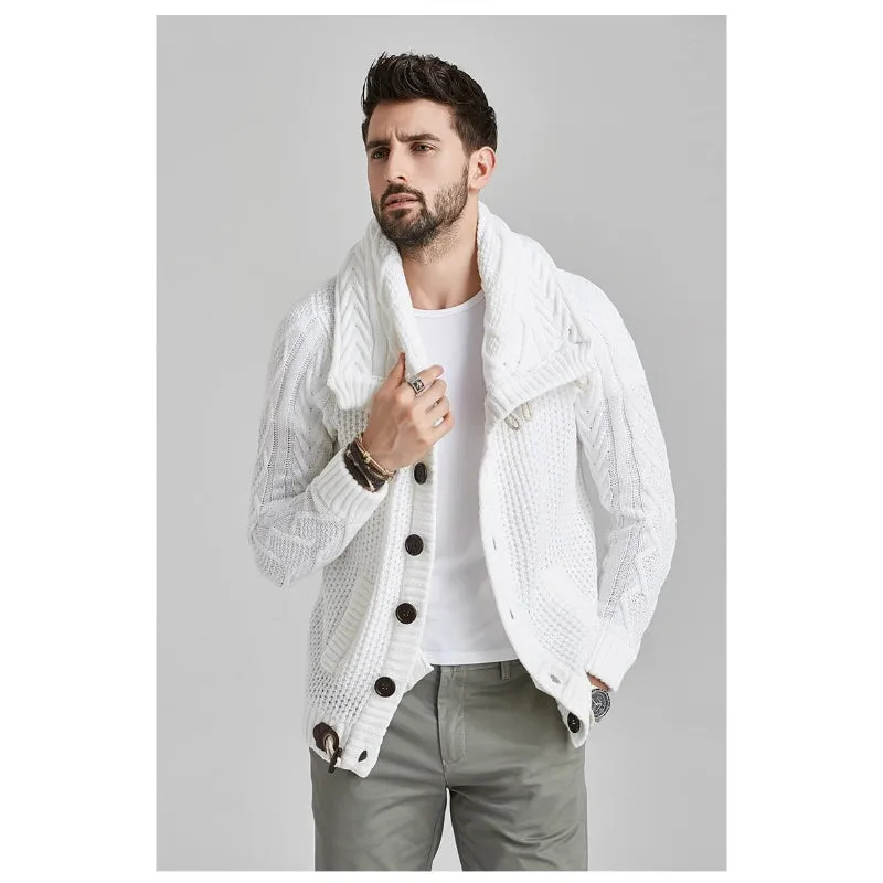 Men's Cardigan Knitted Sweater
