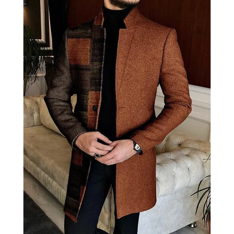 Men's Lapel Printed Jacket 12002488L