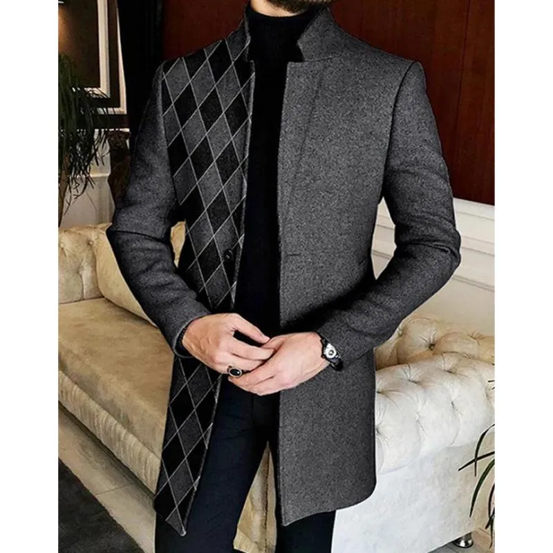Men's Lapel Printed Jacket 12002488L