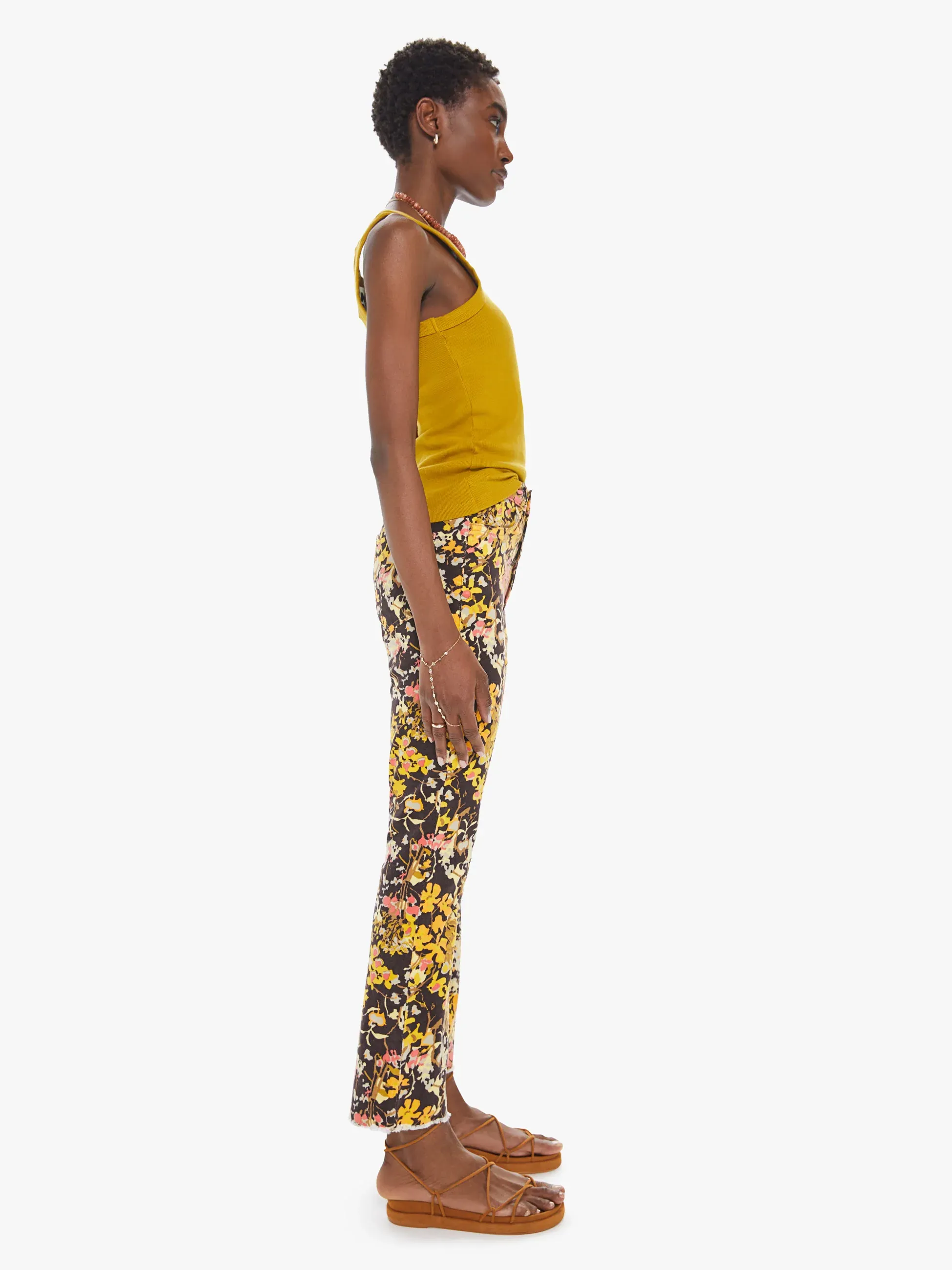 Mother Denim - The Hustler Ankle Fray in Autumn Floral