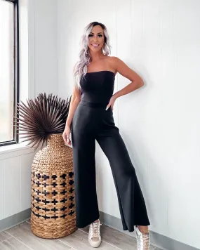 One Thing On My Mind Jumpsuit- Black