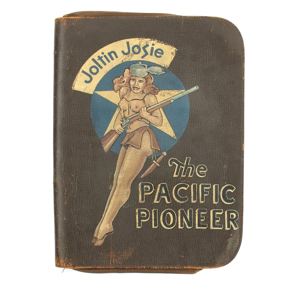 Original U.S. WWII B-29 Bomber Joltin Josie the Pacific Pioneer Painted B-15 Jacket and Navigator Case