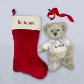 Personalised Berkeley Bear & Stocking Gift Set