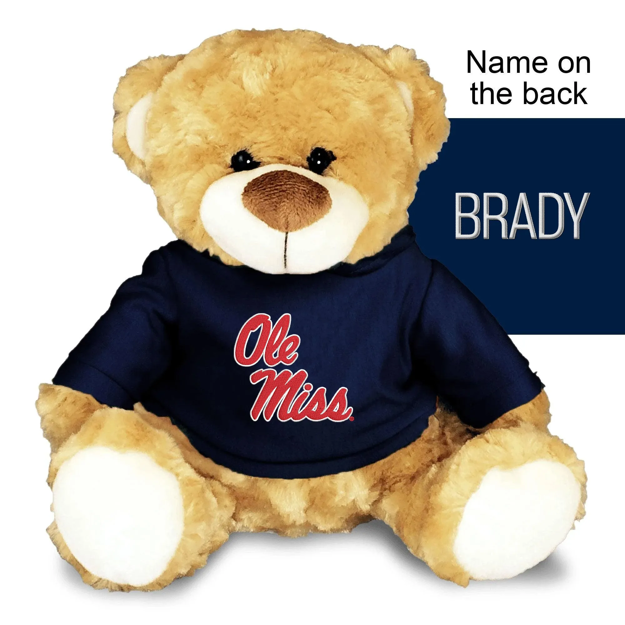 Personalized Ole Miss Rebels 10" Plush Bear
