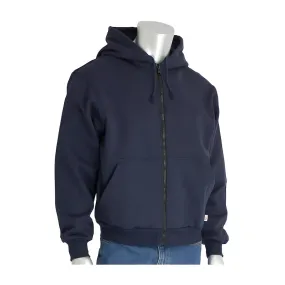 PIP 385-FRZH-NV/M AR/FR Fleece Zip Hoodie.
