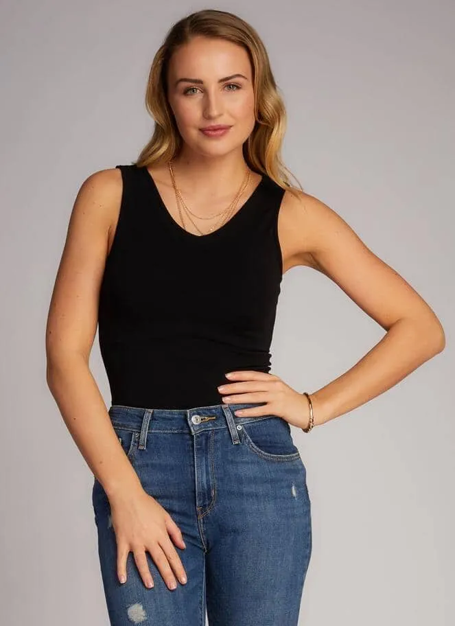 REVERSIBLE LIGHT BLUE BAMBOO CAMISOLE