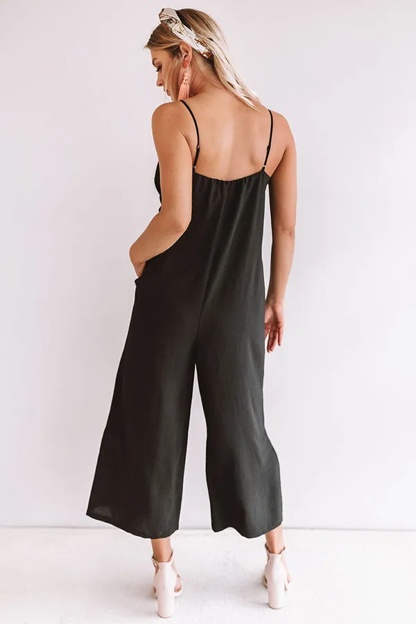 Rooftops and Romance Jumpsuit in Black