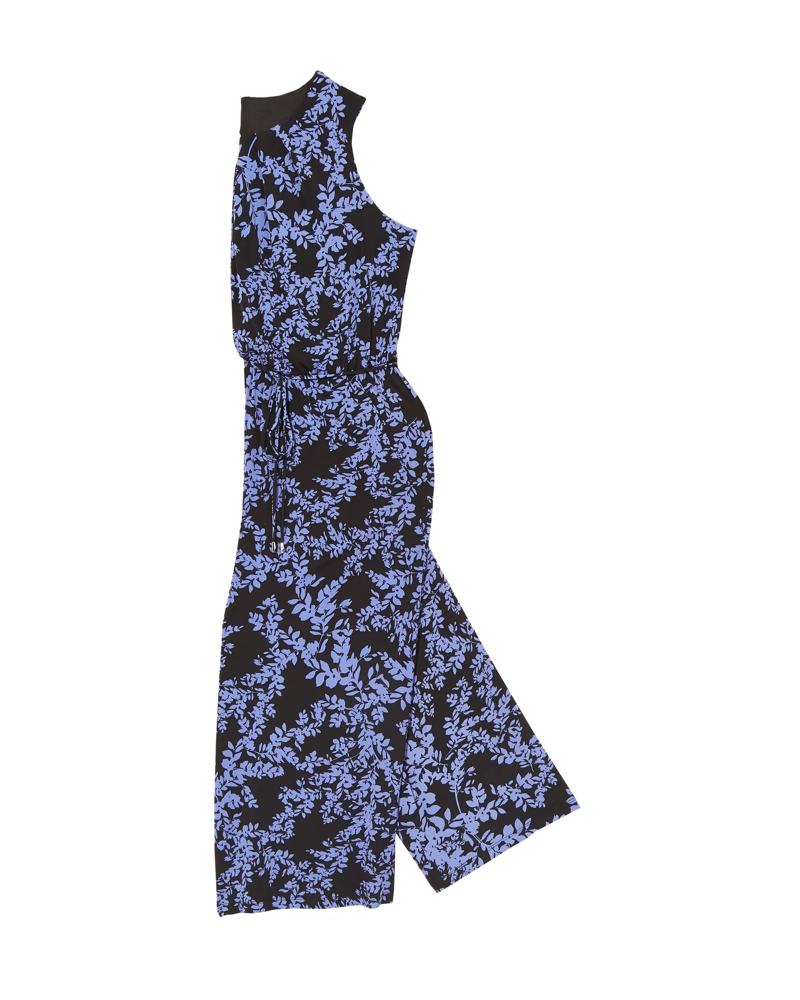 Santa Ana Sleeveless Jumpsuit | Black / Azure Blue