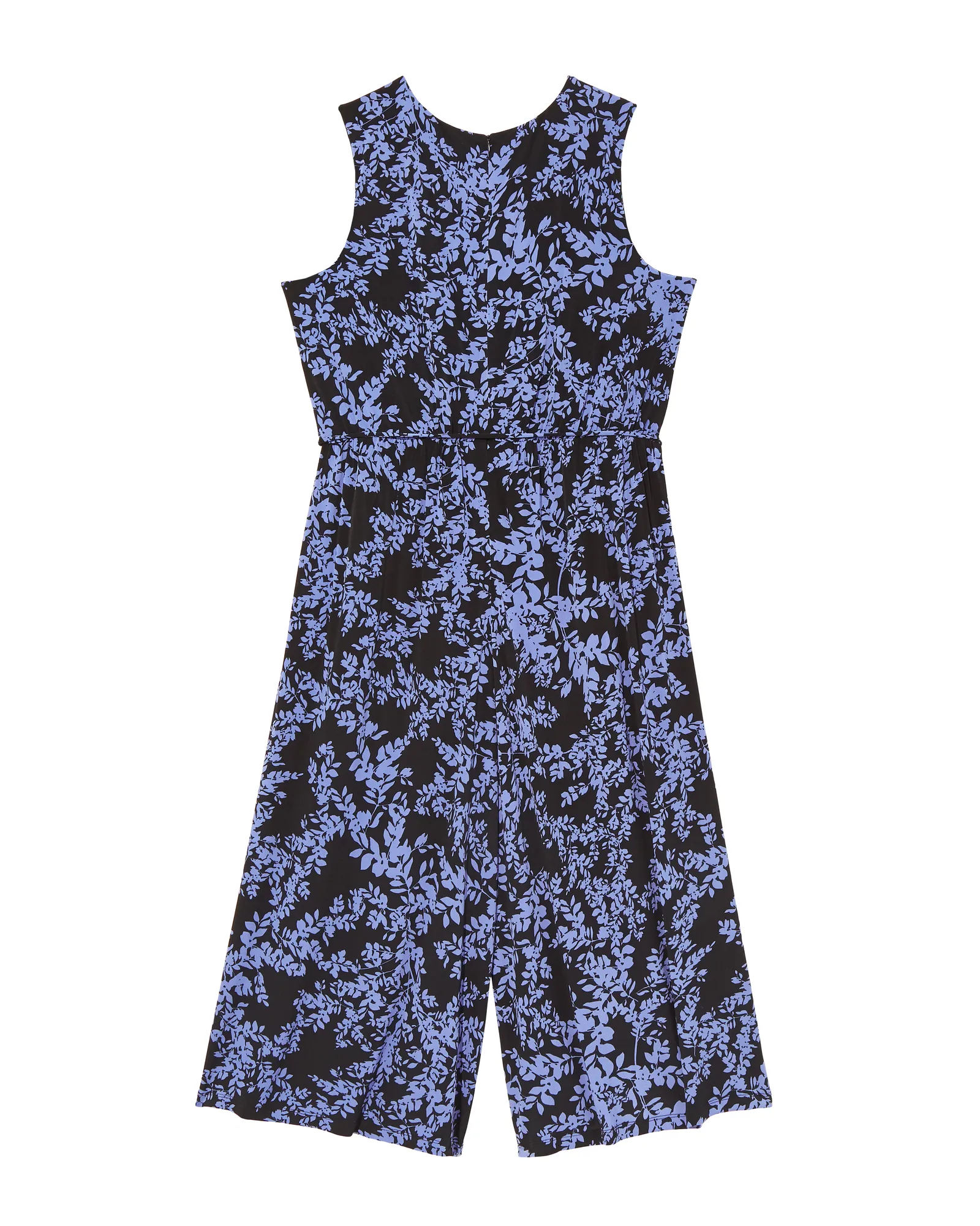 Santa Ana Sleeveless Jumpsuit | Black / Azure Blue