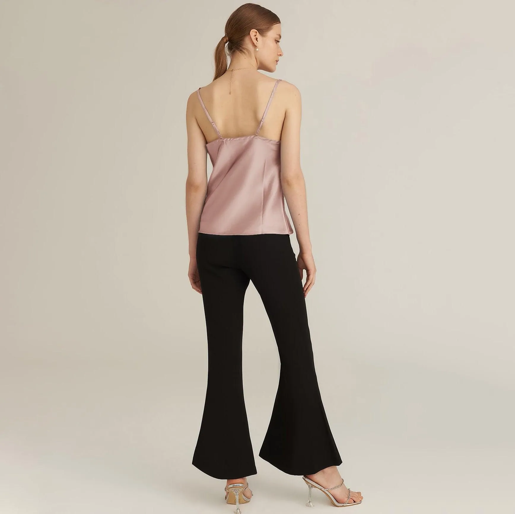 Sexy Swing Collar Silk Camisole 22 MM  Silk Tank Top Sleeveless Silk Vest