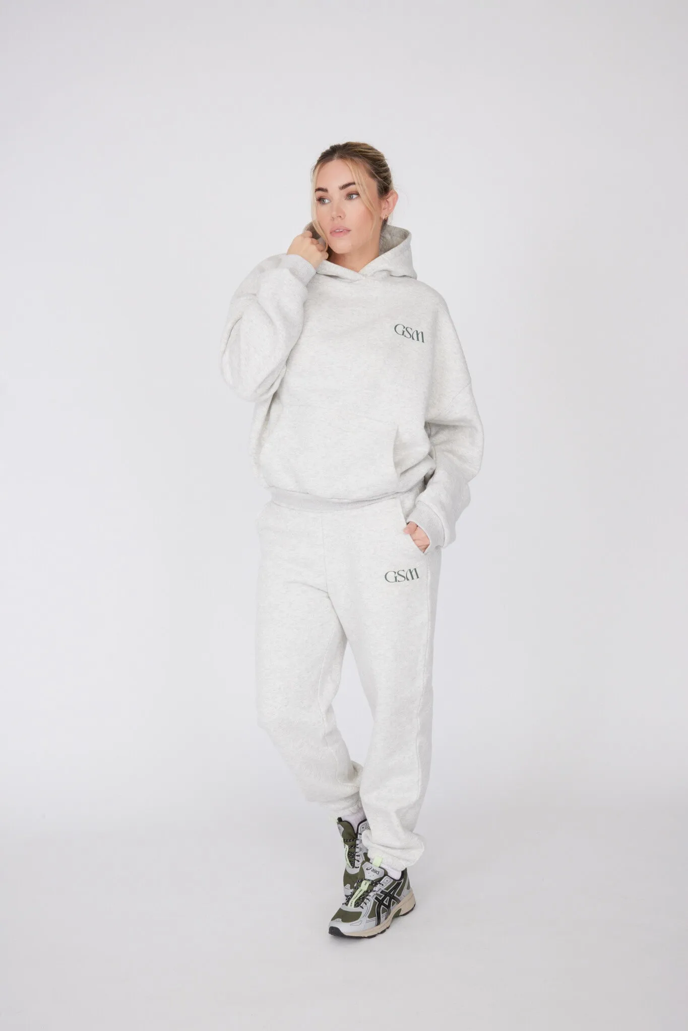 Signature Oversized Hoodie - Frost Marl