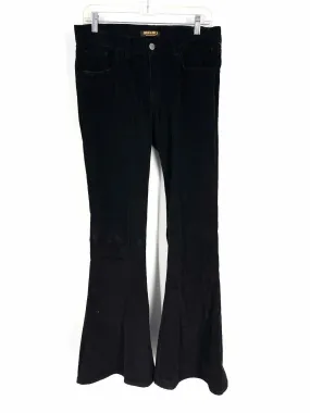 Size 30=10 Black Bell Bottom Corduroy Vintage Pants