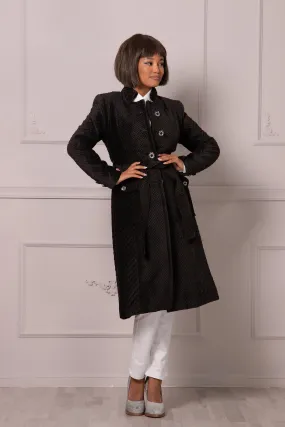 TEXTURED VELVET COAT
