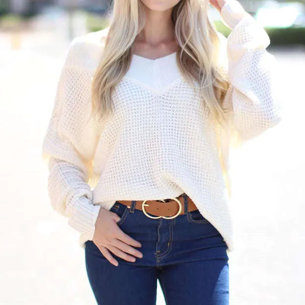 Trending Waffle Knit Sweater | S-XL
