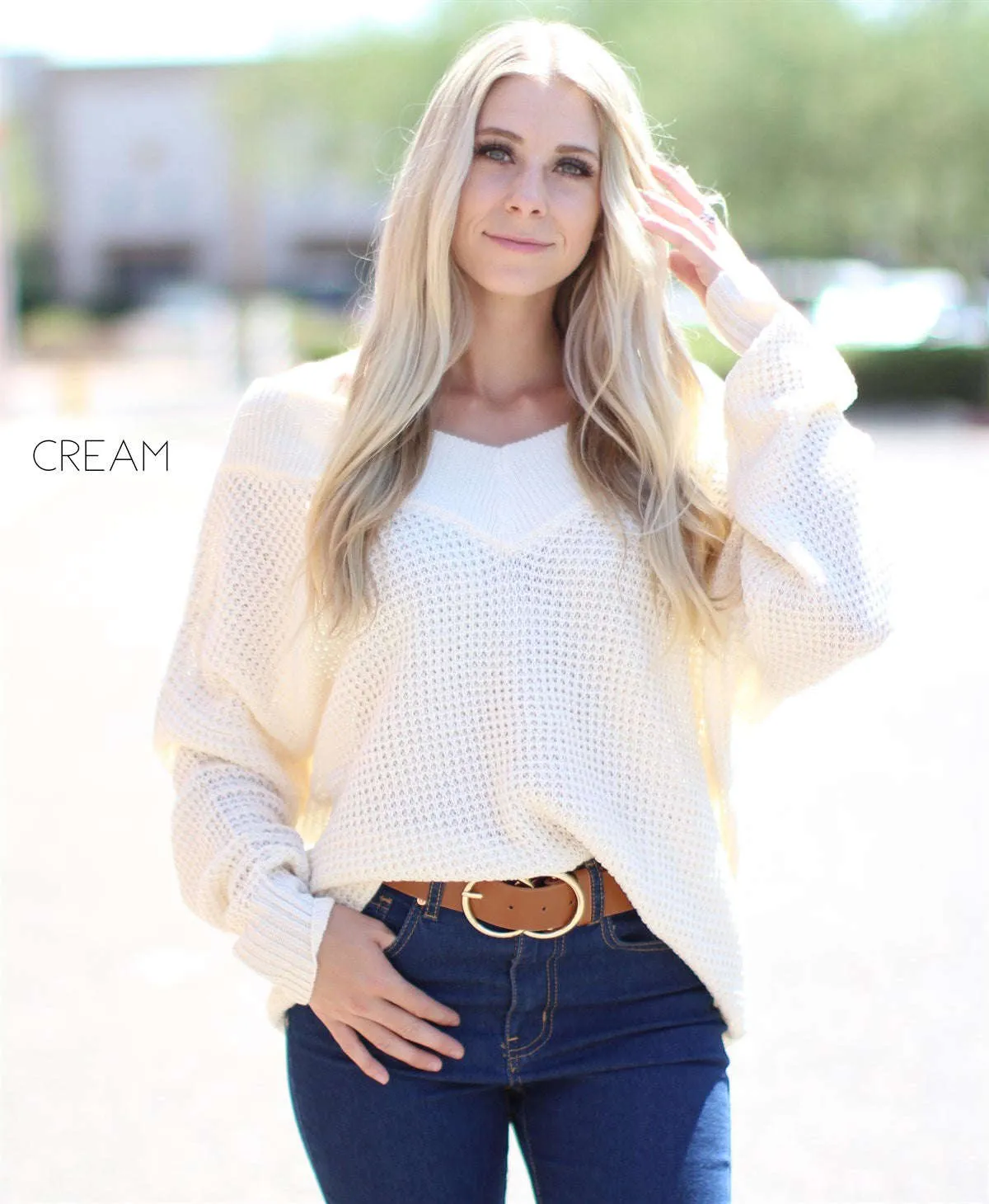 Trending Waffle Knit Sweater | S-XL