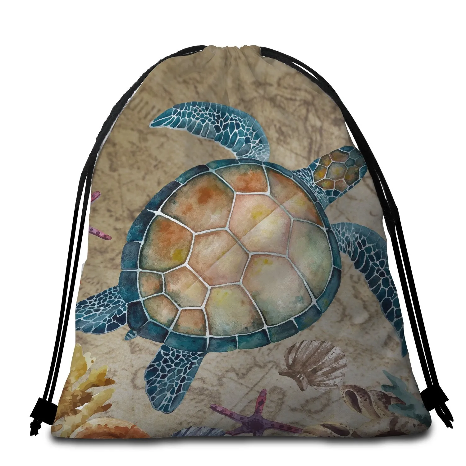 Turtle Island Towel   Backpack