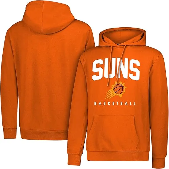 Ultra Game NBA Official Men's Super Soft Teamster Hoodie Sweatshirt, Phoenix Suns, Team Color|Phoenix Suns