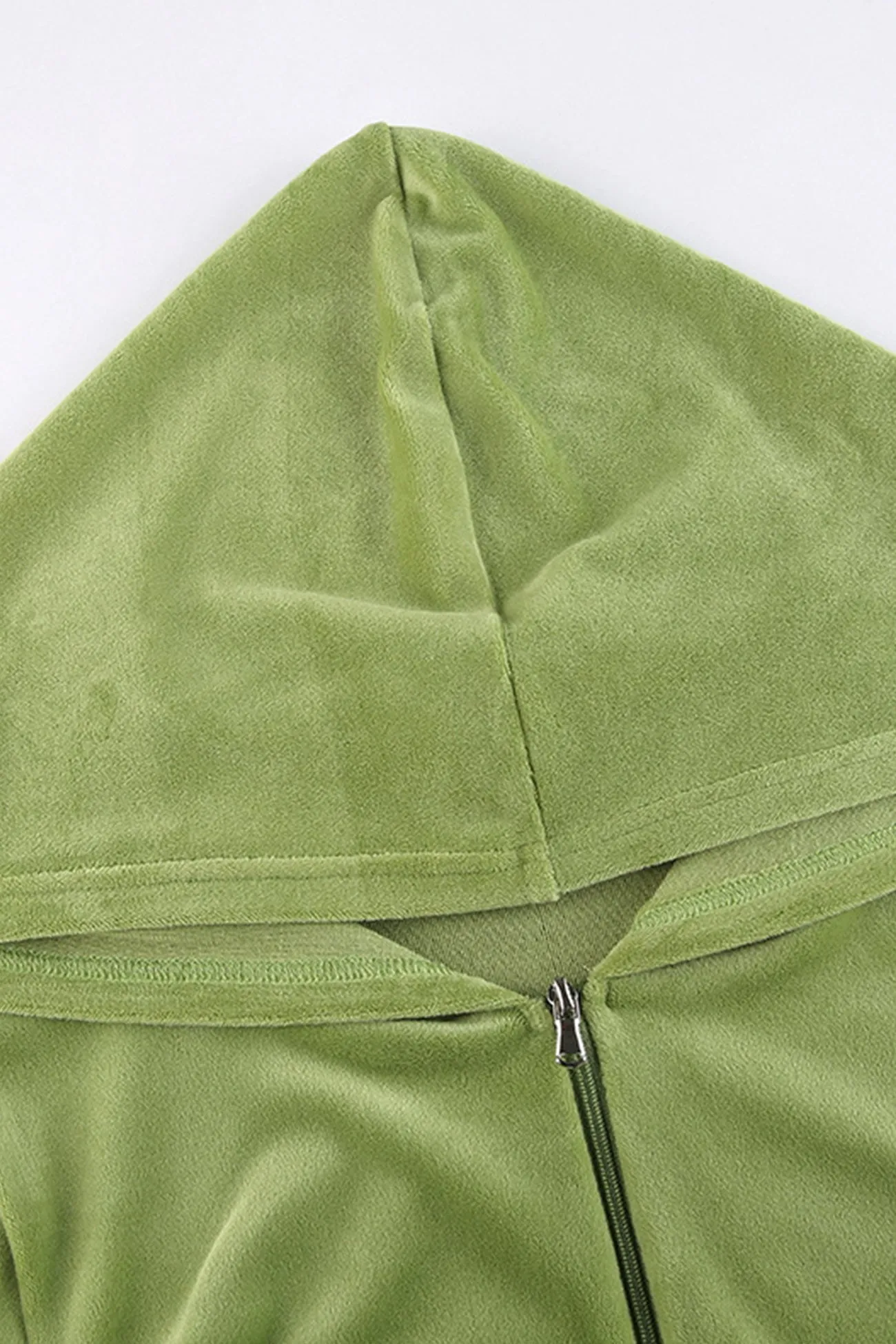 Velvet Hoodie Drawstring Long Pants Set