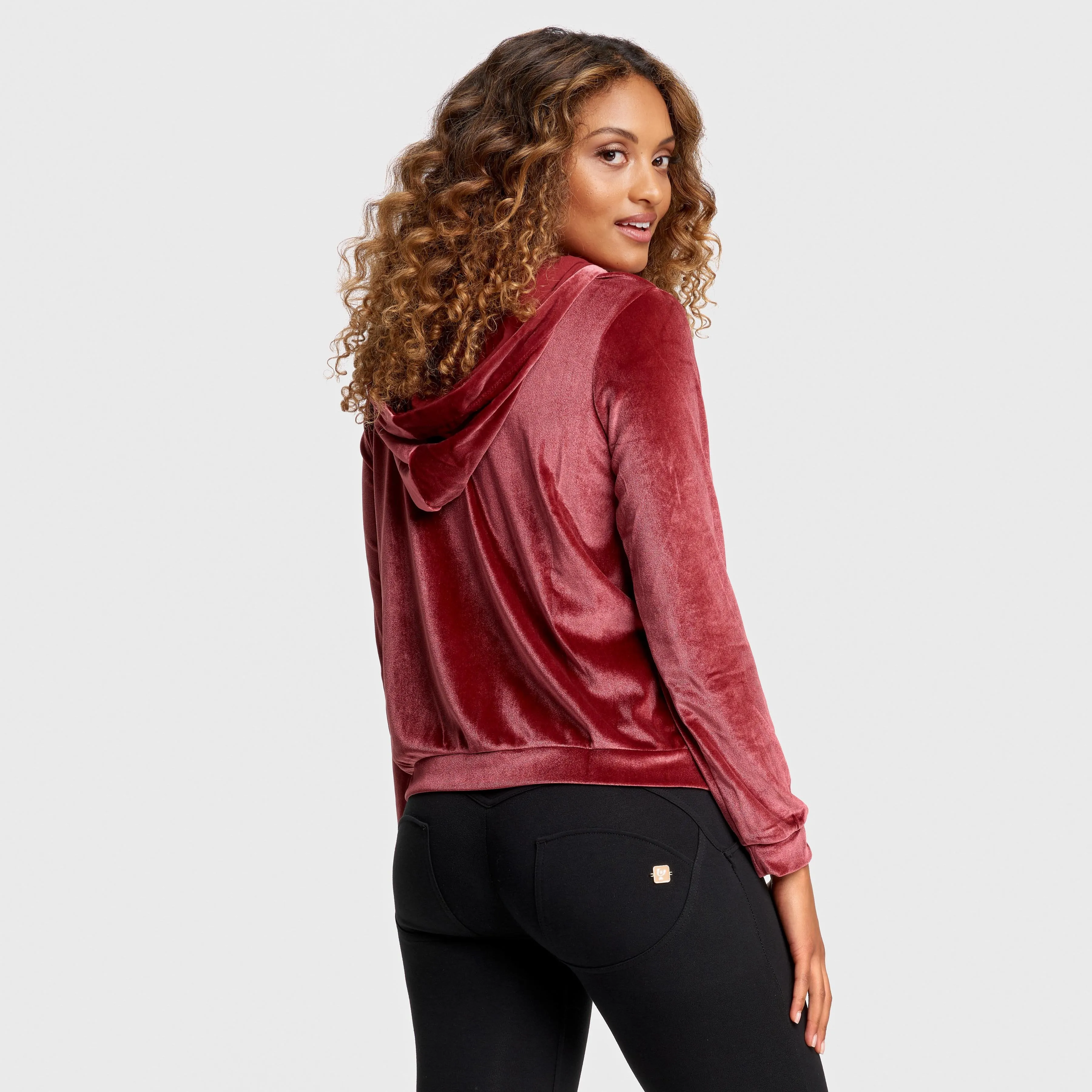 Velvet Hoodie - Ruby Red