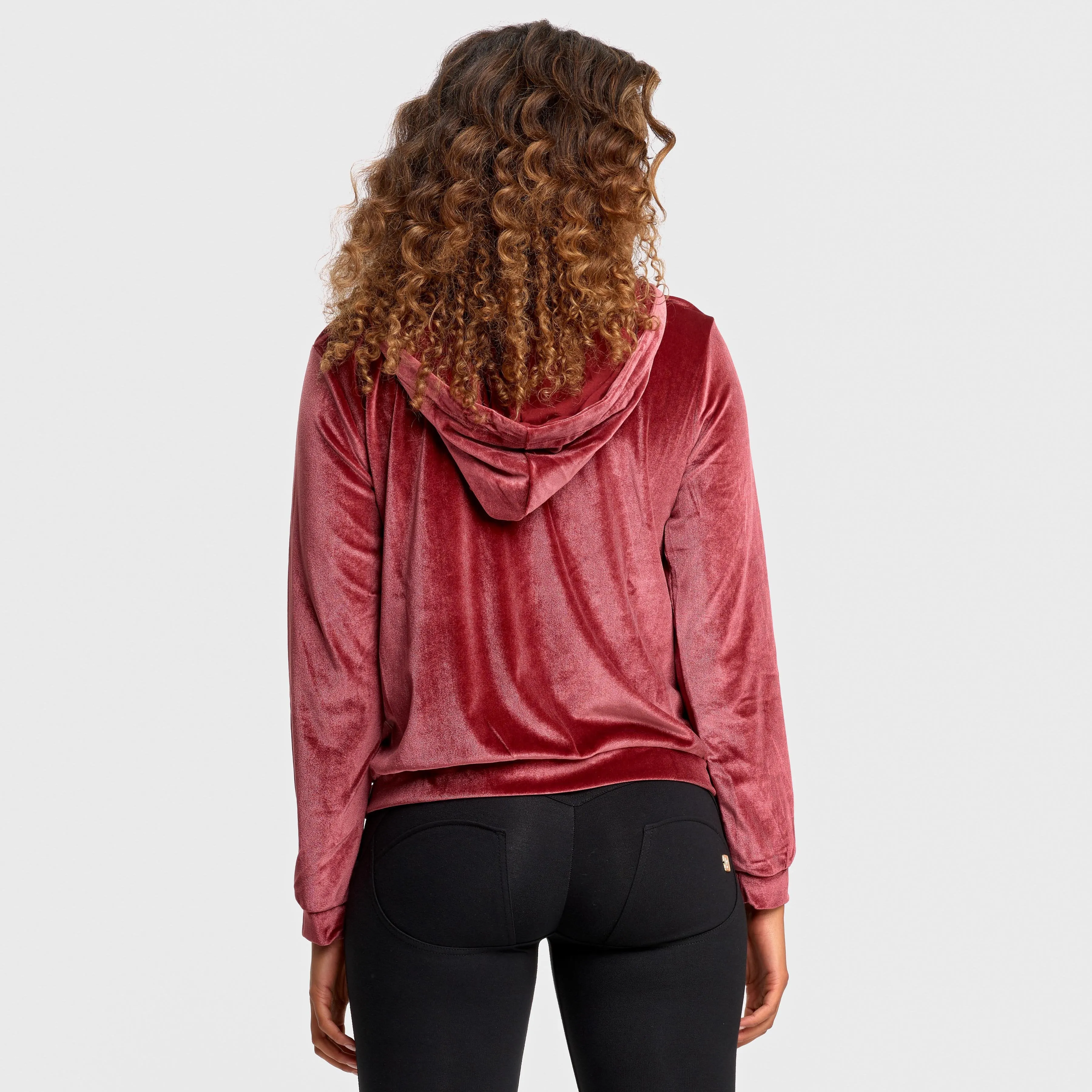 Velvet Hoodie - Ruby Red