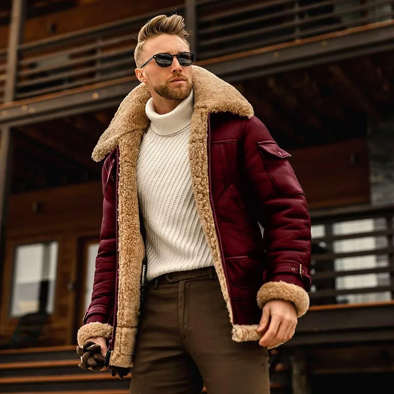 Voguable Winter Men Faux Fur Coat Jacket Male Fashion Loose Warm Plus Velvet Coat Male Streetwear Thicken Outwear Overcoat Oversize S-5XL