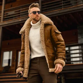 Voguable Winter Men Faux Fur Coat Jacket Male Fashion Loose Warm Plus Velvet Coat Male Streetwear Thicken Outwear Overcoat Oversize S-5XL