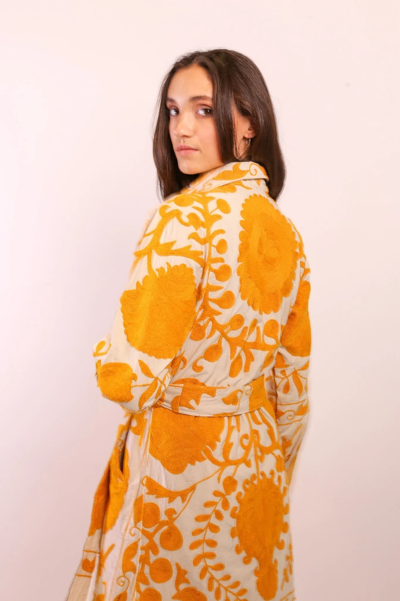 YELLOW SUZANI COAT ANINO
