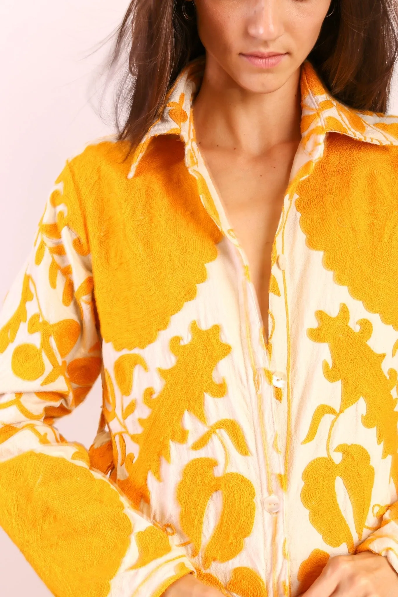 YELLOW SUZANI COAT ANINO