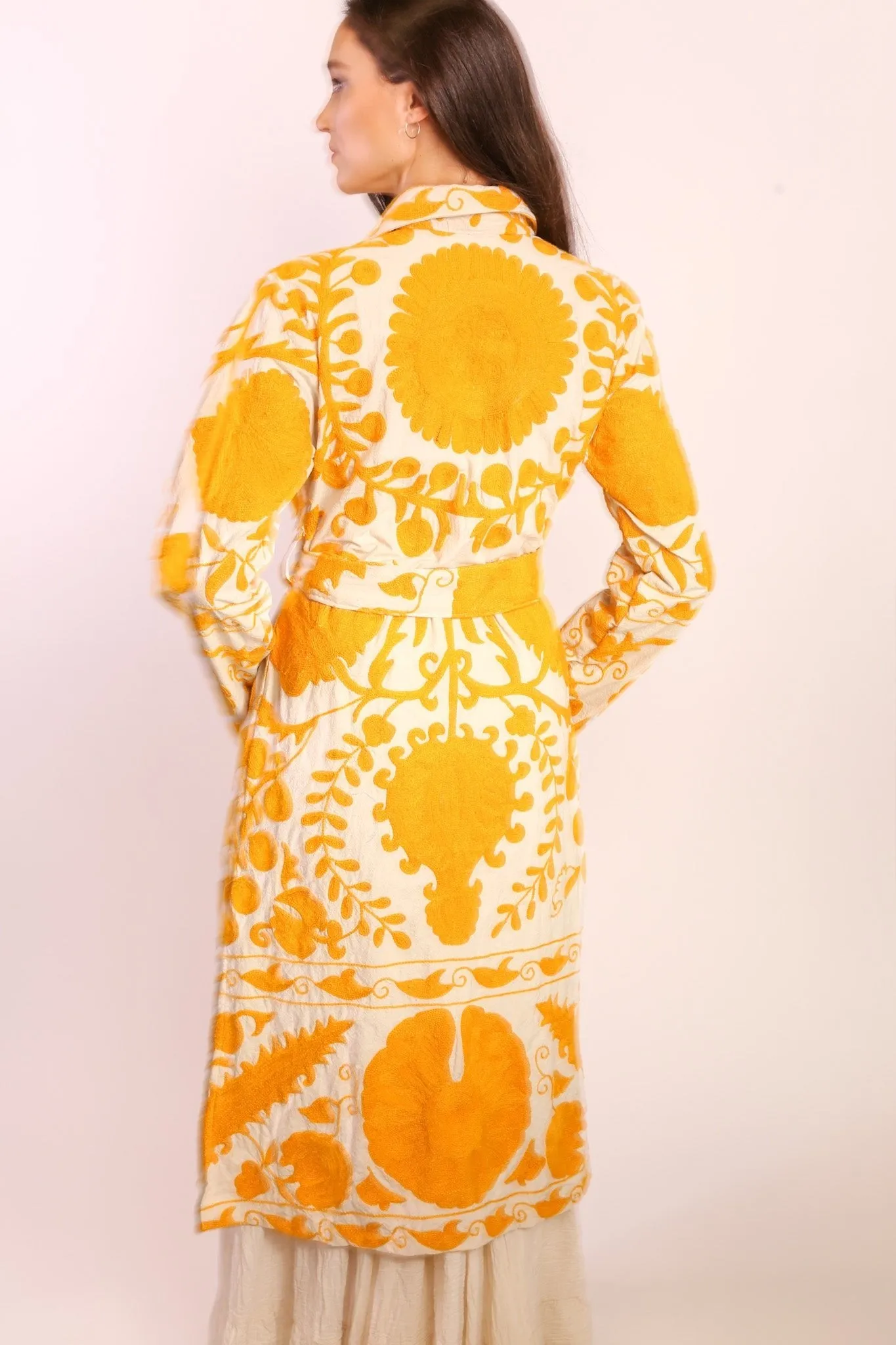 YELLOW SUZANI COAT ANINO