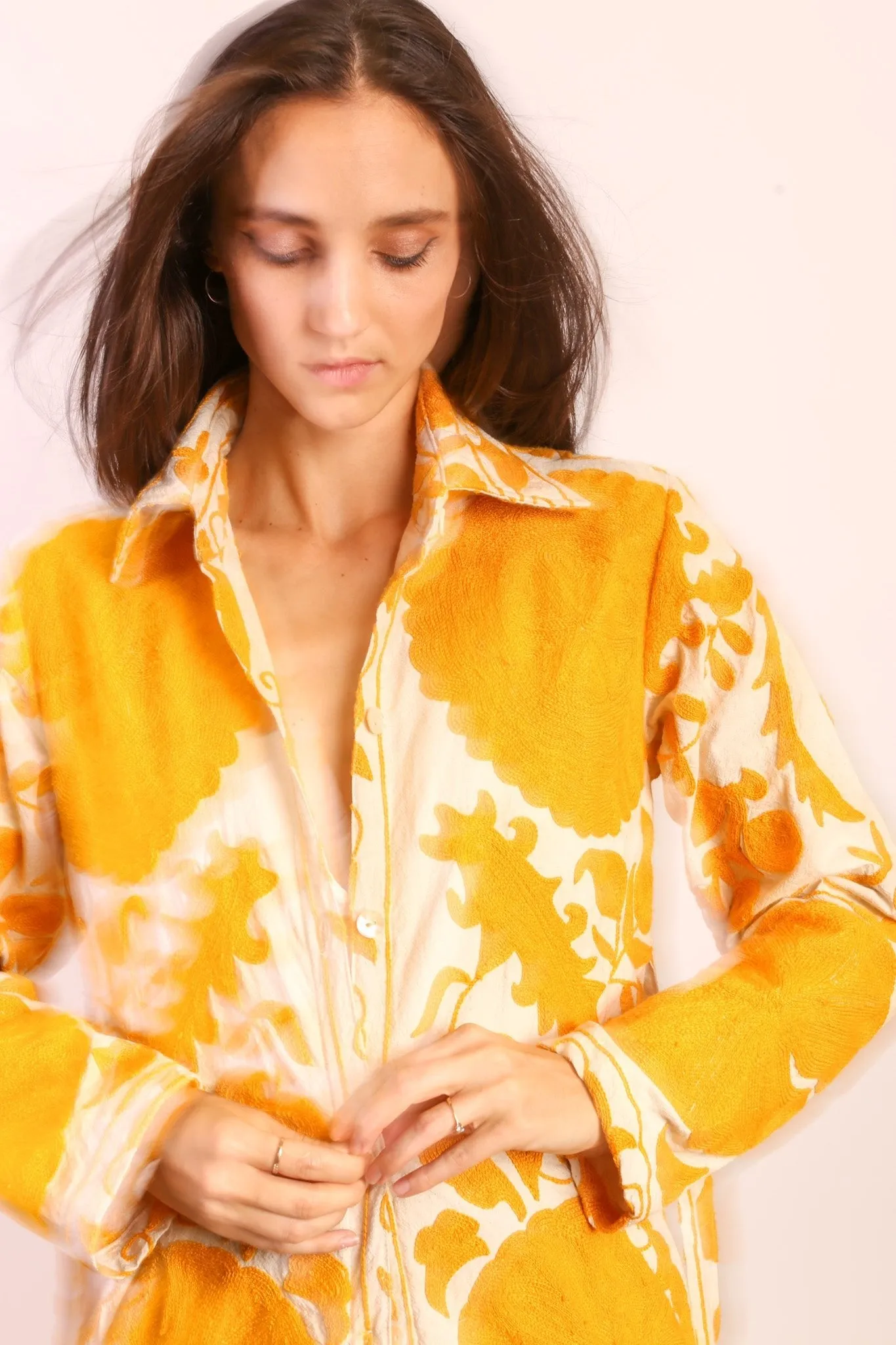 YELLOW SUZANI COAT ANINO